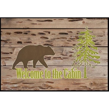 Carolines Treasures Carolines Treasures SB3081MAT Welcome to the Cabin Indoor or Outdoor Mat SB3081MAT